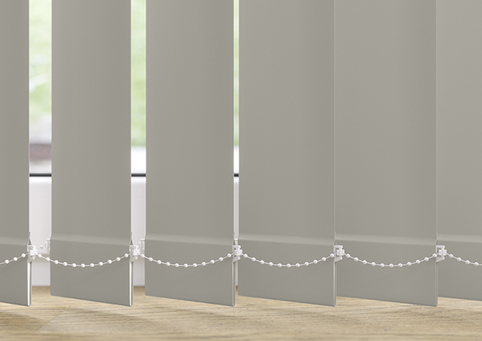Trinity (Blackout), Oyster Grey - Vertical Blind Slats - Image 3